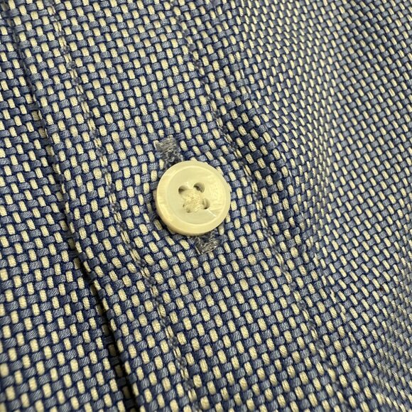 Spier & Mackay Handmade Slim Fit Dress Shirt Basketweave Pearl Buttons 15 Small - Picture 4 of 8
